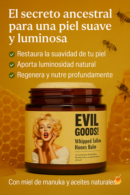 🍯 EVIL GOODS – Crema Antiedad Premium, El elixir natural de la juventud