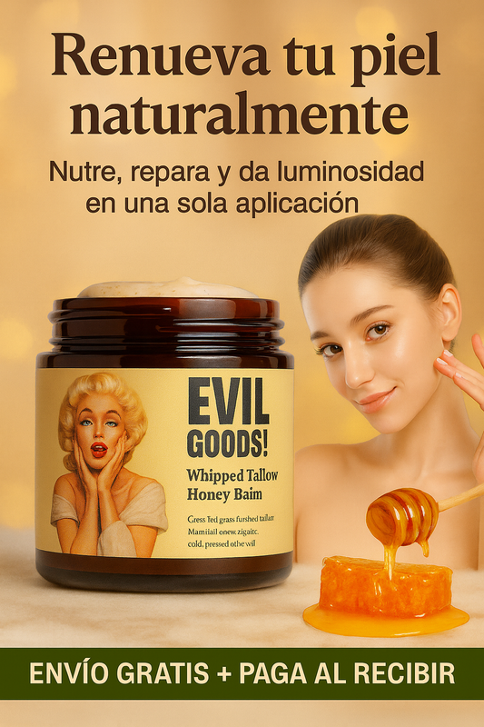 🍯 EVIL GOODS – Crema Antiedad Premium, El elixir natural de la juventud
