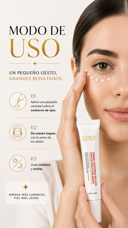 Contorno de ojos de Arroz FLOWER SECRET 25 mL