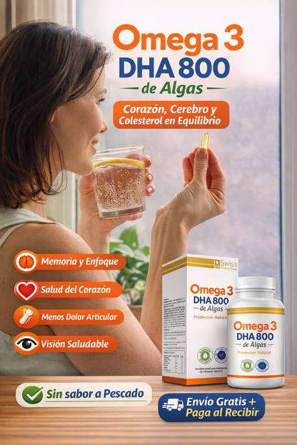 🧠Om3ga Power DHA 800 - Corazón, cerebro y colesterol en equilibrio 🌊