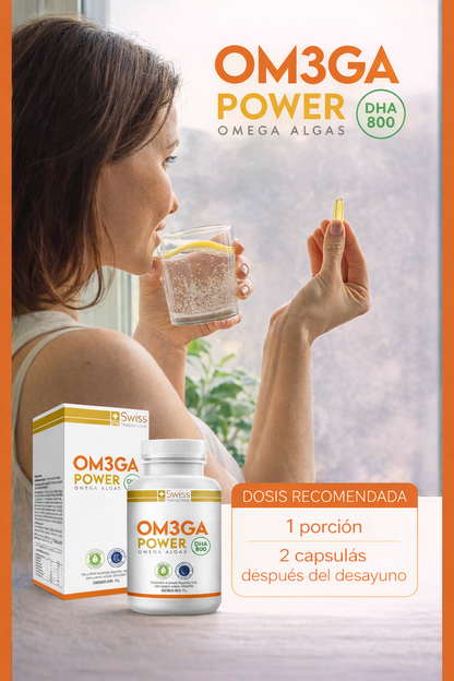 🧠Om3ga Power DHA 800 - Corazón, cerebro y colesterol en equilibrio 🌊