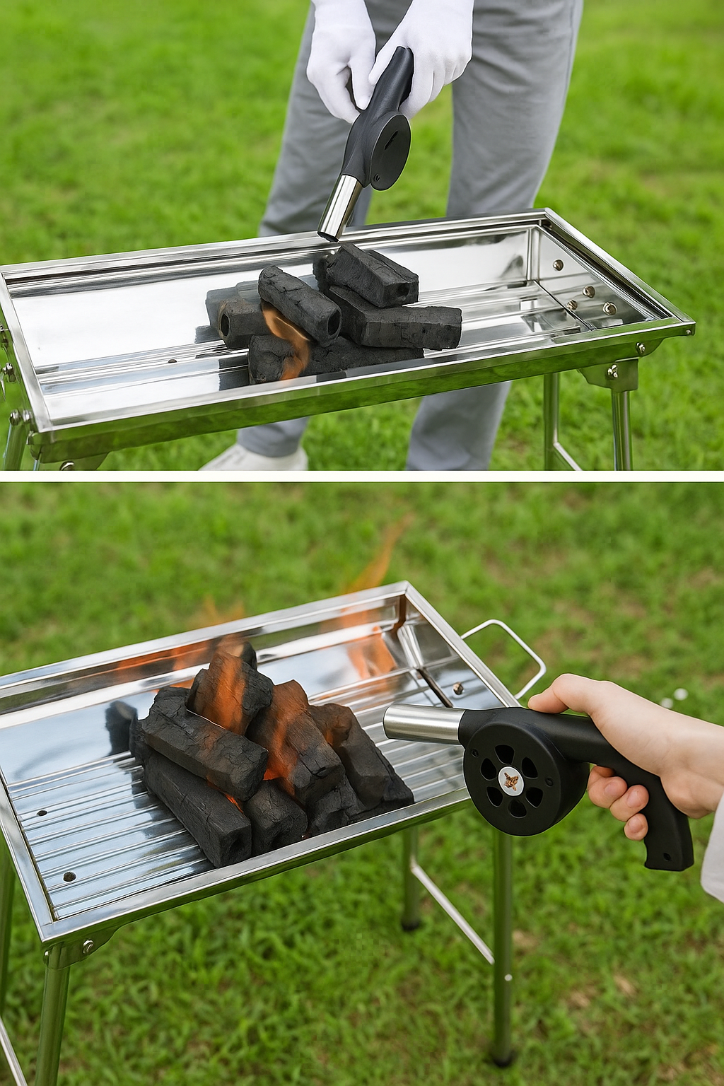 Soplador Avivador De Fuego Manual Asados 2X1 🔥
