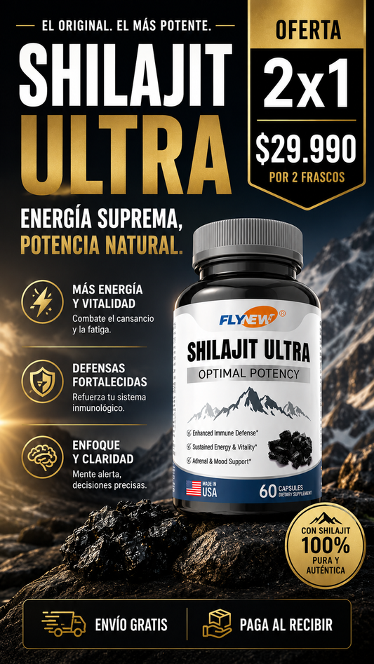 SHILAJIT ULTRA 60 CÁPSULAS - MÁXIMA POTENCIA🔥