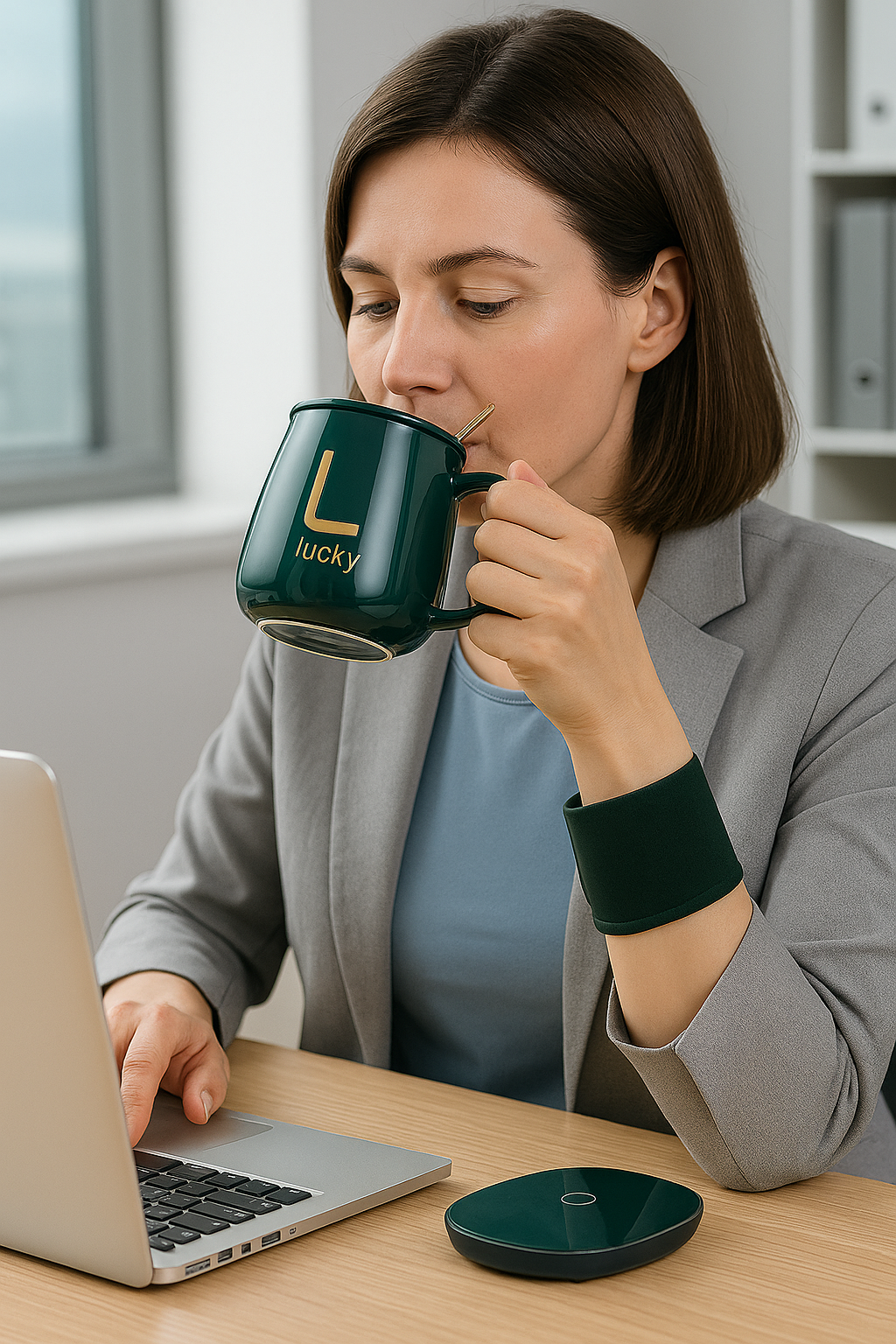 ☕Taza con calentador eléctrico 🔥