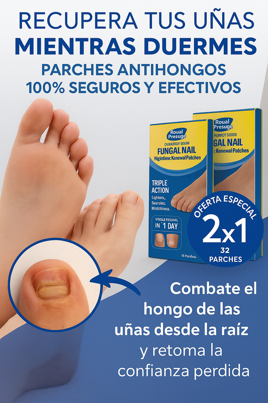 Parches AntiHongo para uñas - Limpieza profunda y visible desde la primera semana