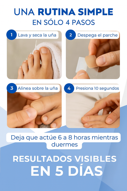 Parches AntiHongo para uñas - Limpieza profunda y visible desde la primera semana