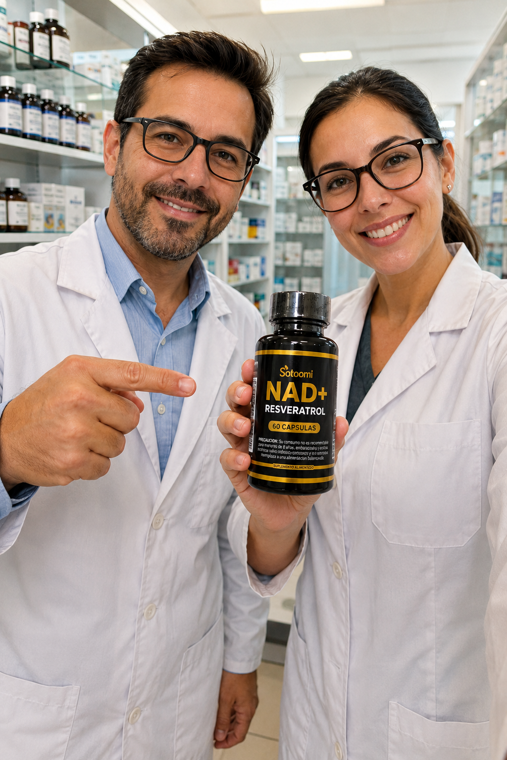 ✨ Resveratrol + NAD Premium 1500mg (60 Cápsulas)💊