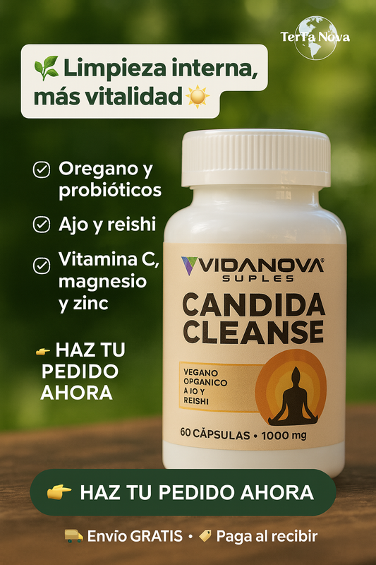 🧘‍♀️ Candida Cleanse 1000Mg ORIGINAL – 60 Cápsulas 🌿