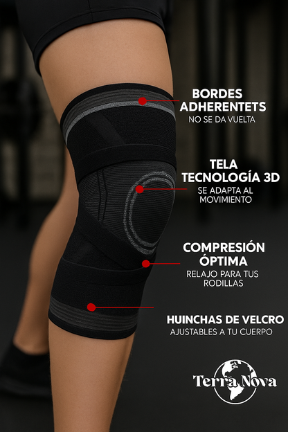 Rodilleras De Compresion Ajustable 2X1 🥇