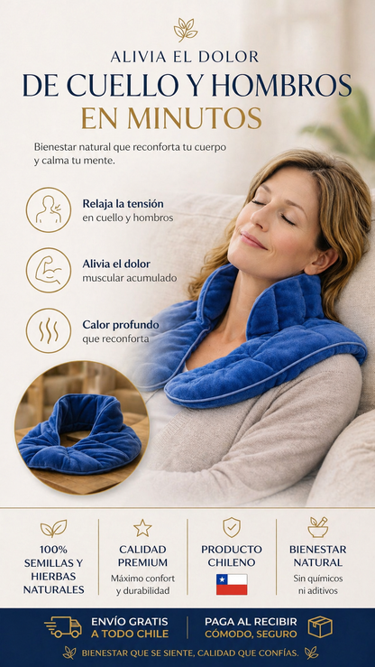 🌿 Guatero de Semillas para Cuello y Hombros - Alivia el dolor y la inflamación naturalmente