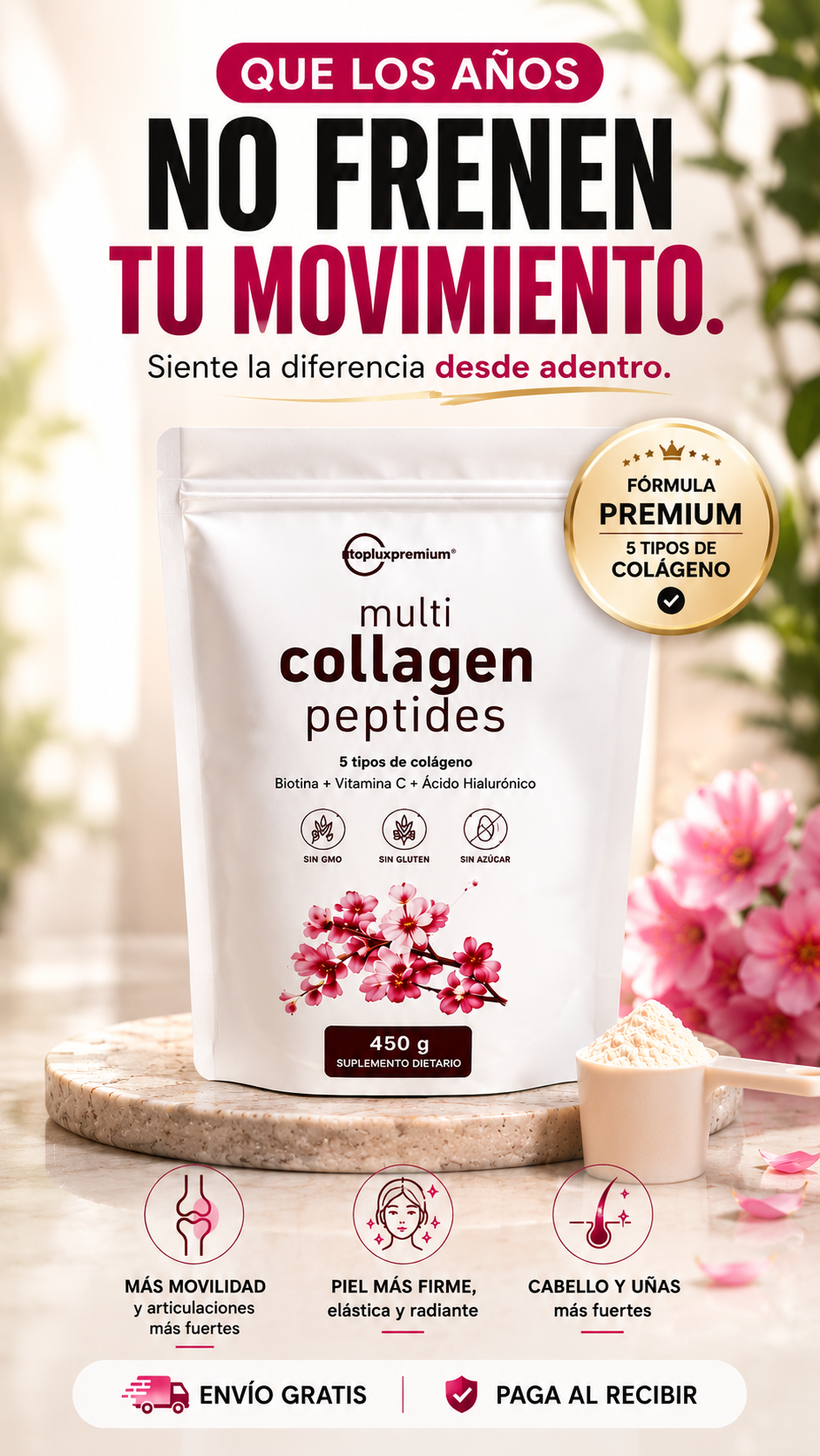 Multi Collagen Peptides™ 5 en 1 – Belleza, Fuerza y Movilidad