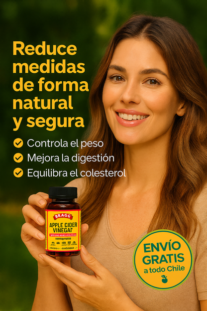🍏 Vinagre de Manzana Premium – 30 Cápsulas para un Control Natural del Peso 🔥