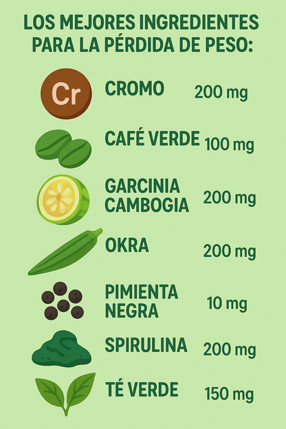 🔥 Okra Burner Fit 1000mg - Quema Grasas y Control Natural del Peso