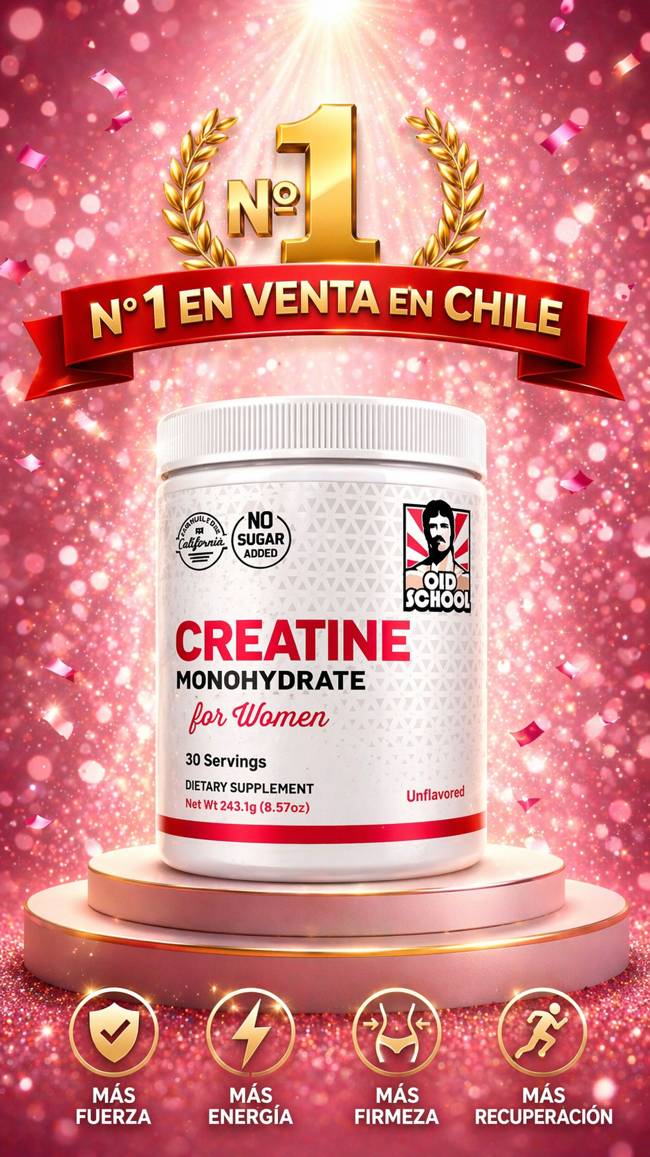 💪 Creatina Monohidratada + Colágeno y Aminoácidos para Mujeres Power 🚺⚡