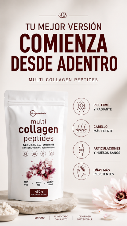 Multi Collagen Peptides - Belleza, bienestar y movilidad
