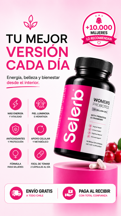 SELERB WOMEN NAD+ COMPLEX – Energía, Vitalidad y Bienestar Femenino ✨