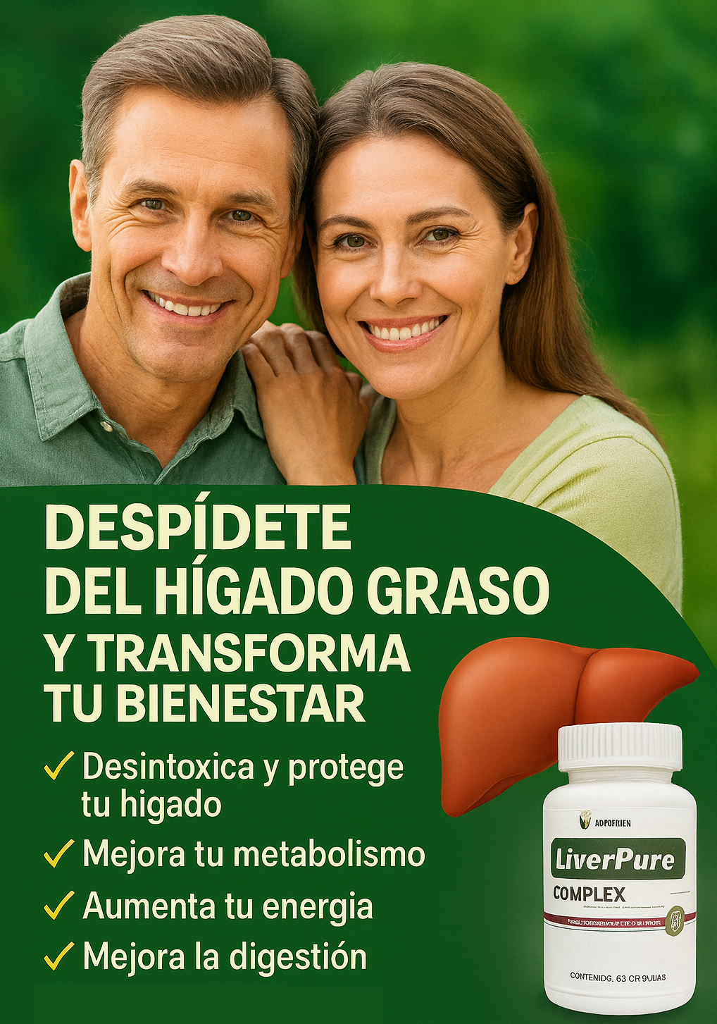 LiverPure COMPLEX – Fórmula avanzada para sanar el hígado graso 🌿