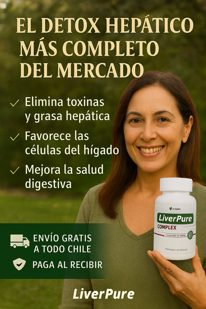 LiverPure COMPLEX – Fórmula avanzada para sanar el hígado graso 🌿