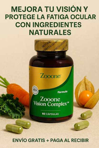 👁️ Zooone Vision Complex™ 💚 Mejora tu visión y combate la fatiga ocular con ingredientes naturales de alta potencia.
