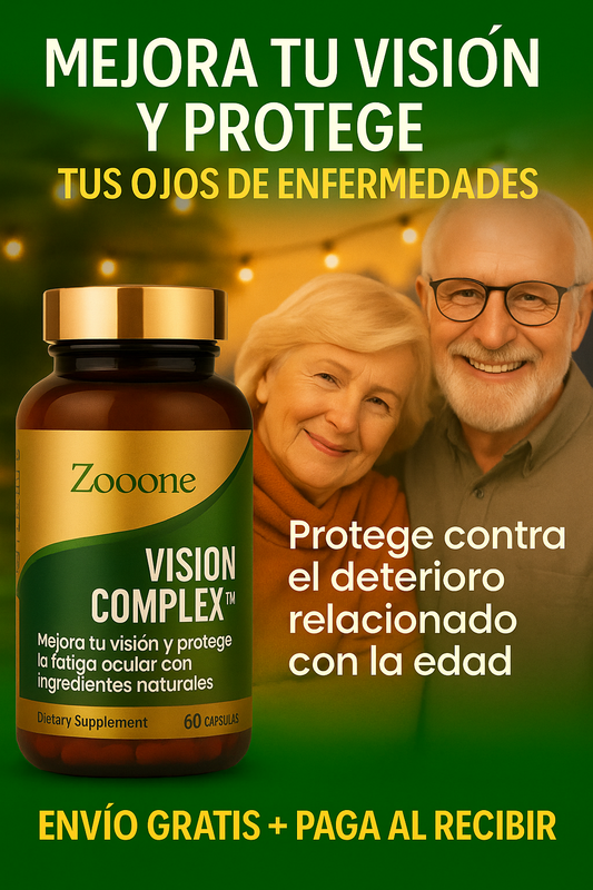 👁️ Zooone Vision Complex™ 💚 Mejora tu visión y combate la fatiga ocular con ingredientes naturales de alta potencia.