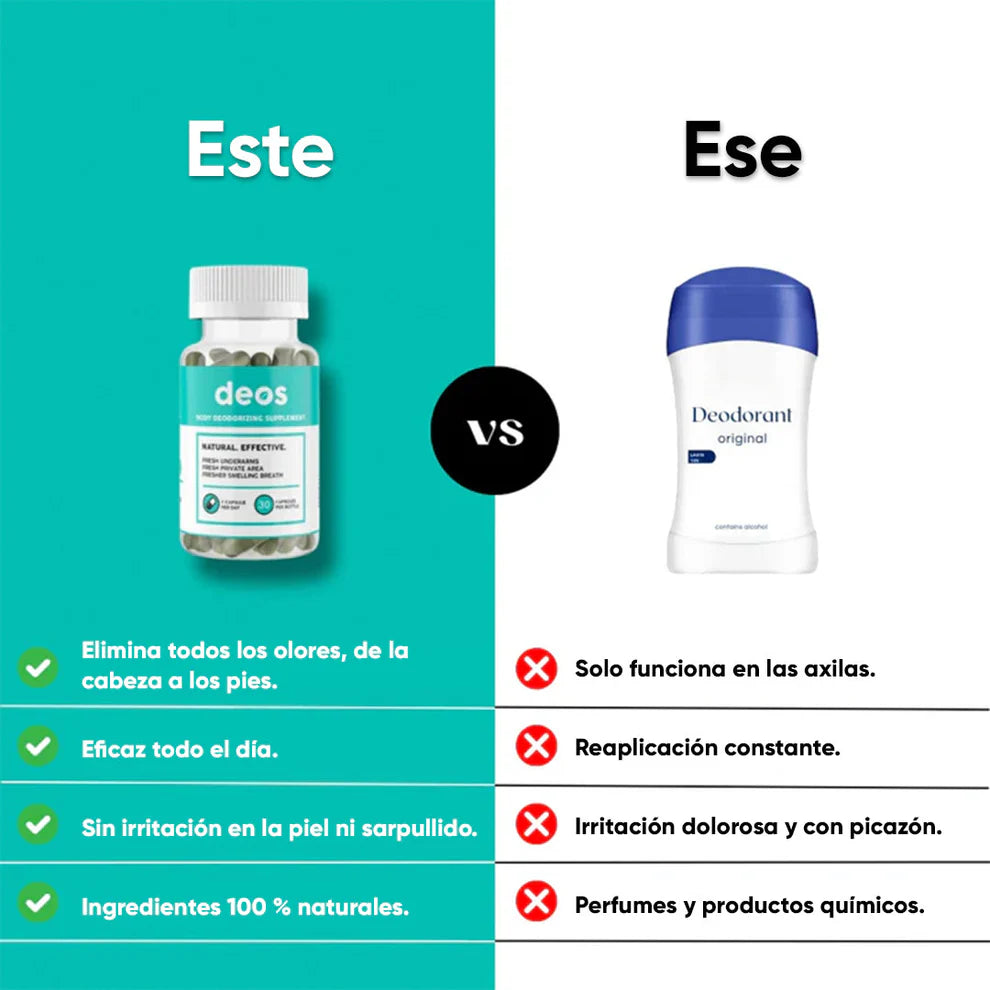 🌿DEOS Natural Fresh™ 30 Cápsulas 💊