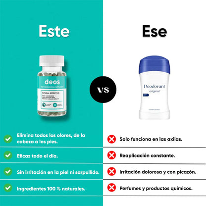 🌿DEOS Natural Fresh™ 30 Cápsulas 💊