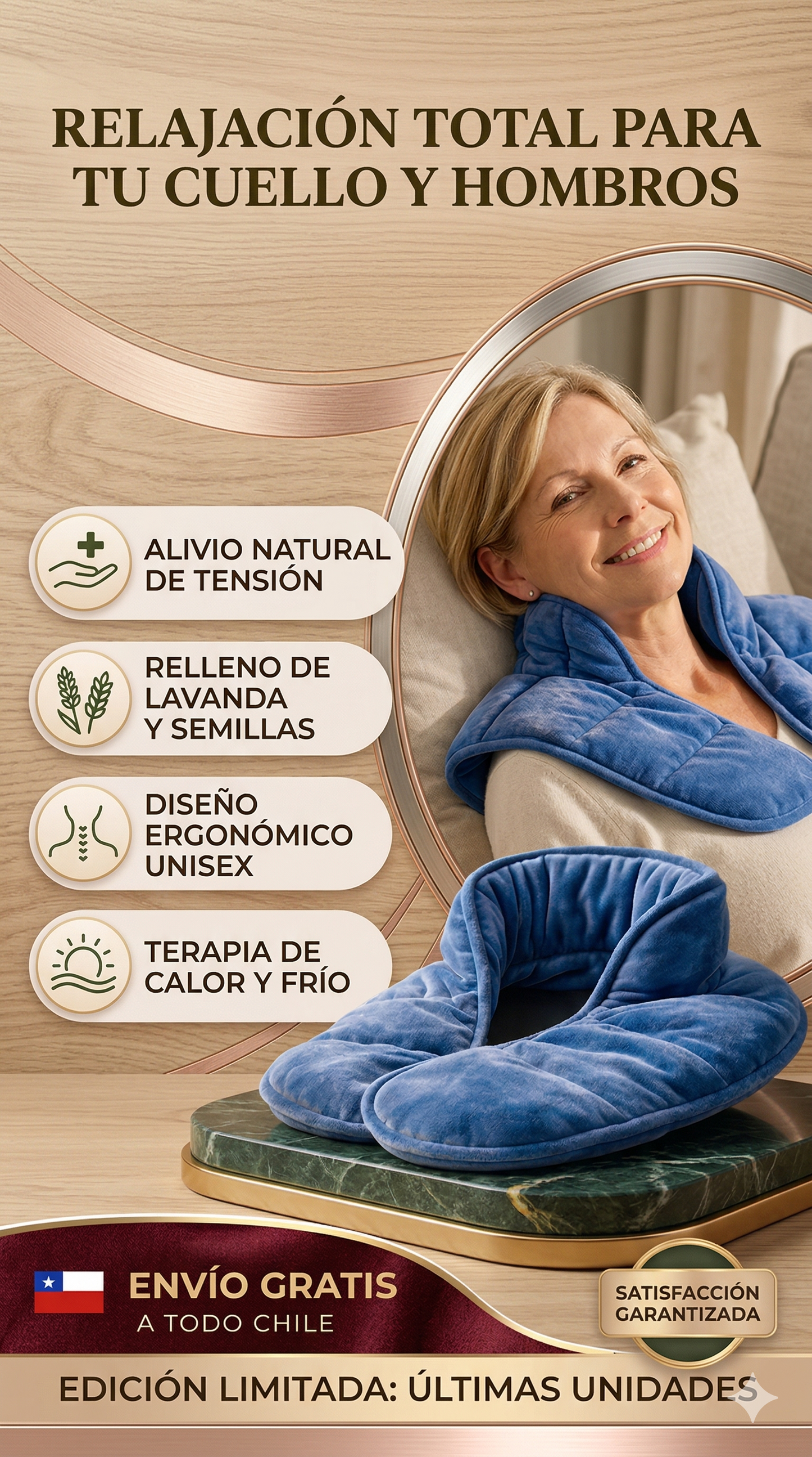 🌿 Guatero de Semillas para Cuello y Hombros - Alivia el dolor y la inflamación naturalmente