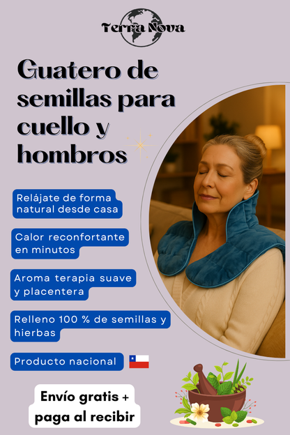 🌿 Guatero de Semillas para Cuello y Hombros 🔥