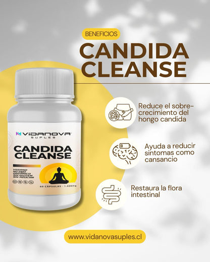 🧘‍♀️ Candida Cleanse 1000Mg ORIGINAL – 60 Cápsulas 🌿