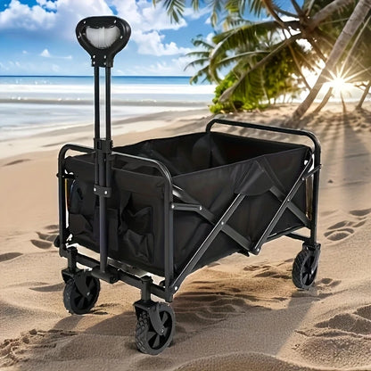 🛒 Carro Plegable Todo Terreno con 4 Ruedas – Carga hasta 100 kg 📦
