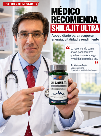 SHILAJIT ULTRA® – Energía y Vitalidad Masculina | 60 Cápsulas🔥