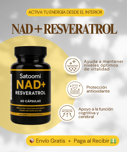 ✨ Resveratrol + NAD Premium (60 Cápsulas) 💊