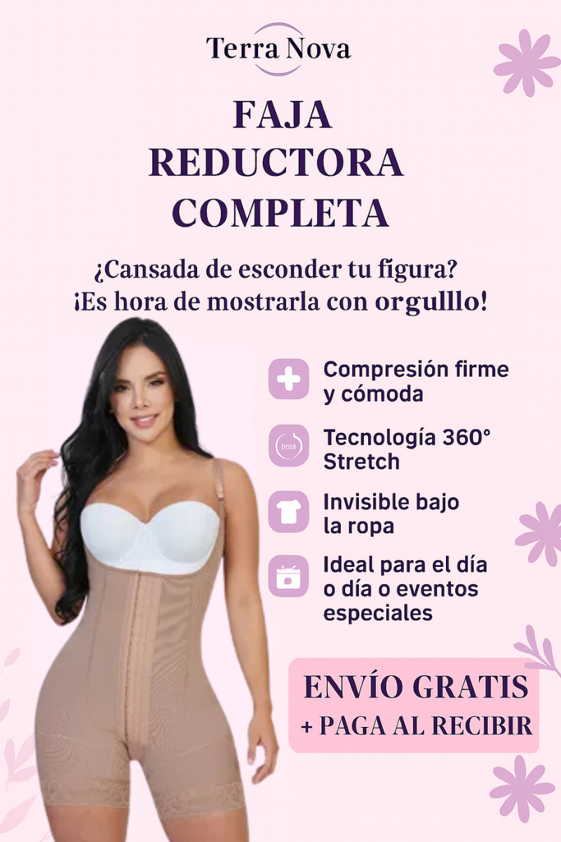 ✨ Faja Reductora Completa 💖 – Moldea tu figura  y logra una Reducción Instantánea del Abdomen 🔥