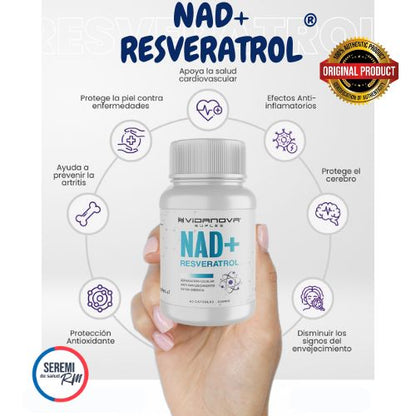 🏆 NAD+ RESVERATROL 1000MG ORIGINAL ✅