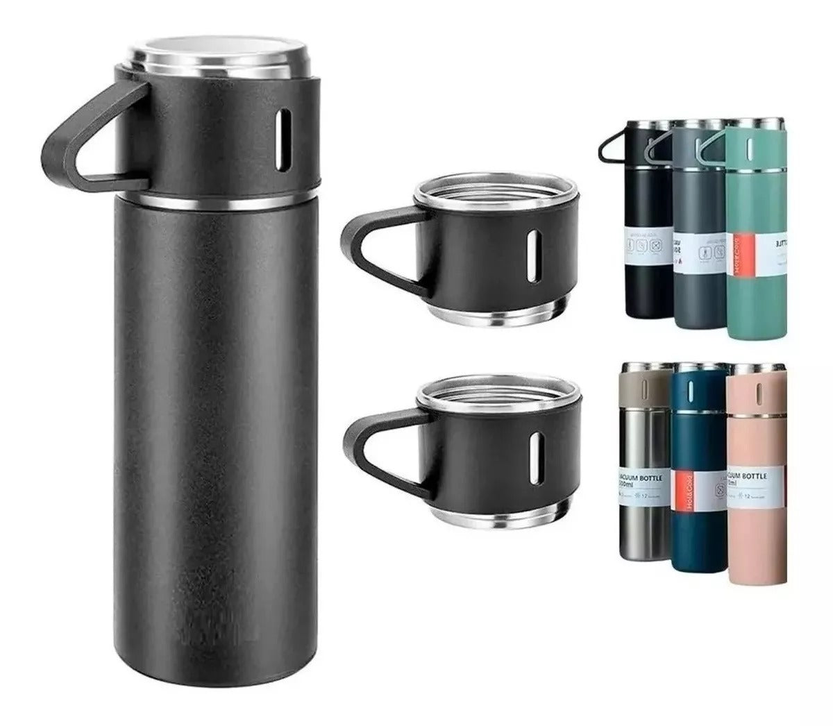 🔥 Set Termo acero inoxidable + 3 Tazas ☕