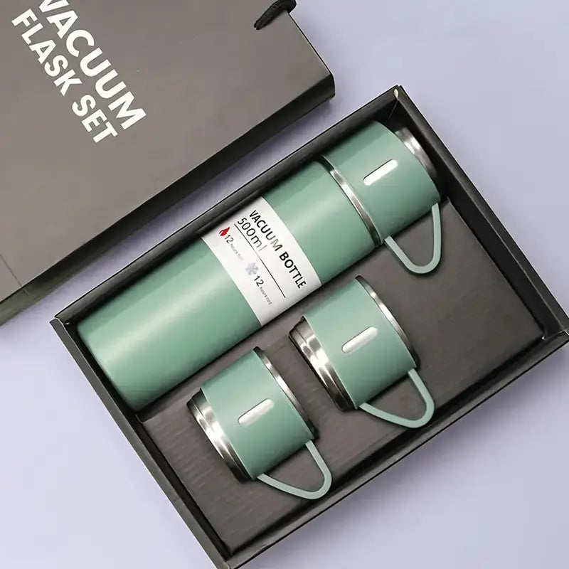 🔥 Set Termo acero inoxidable + 3 Tazas ☕